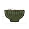 Hello Honey® 8" Green 9 Sectioned Sculptural Stoneware Vase